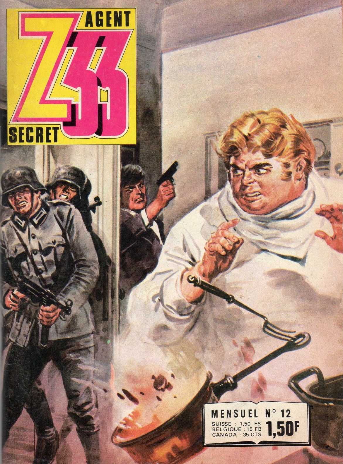 Scan de la Couverture Z 33 Agent Secret n 12